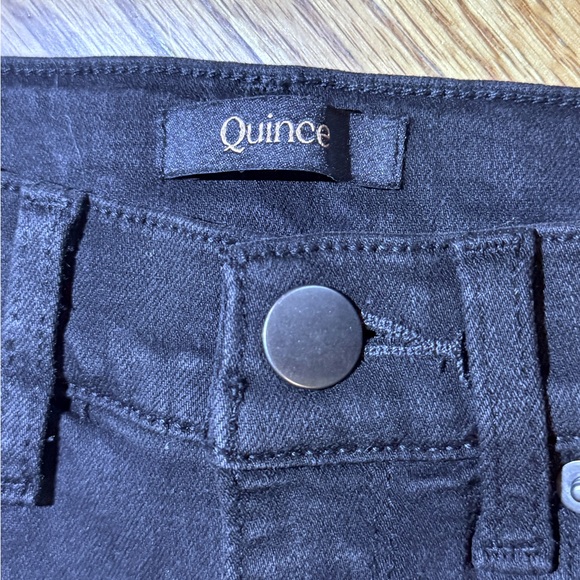 Quince Girls Black Jeans Size 12 - Picture 3 of 3